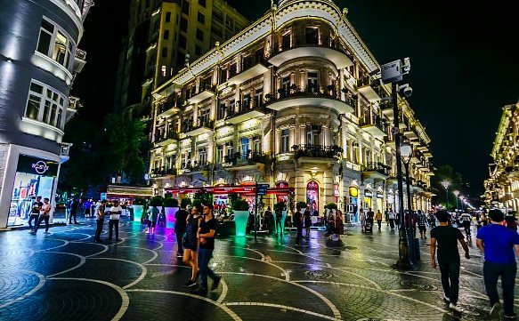 Azerbaijan Baku, Nizami Avenue